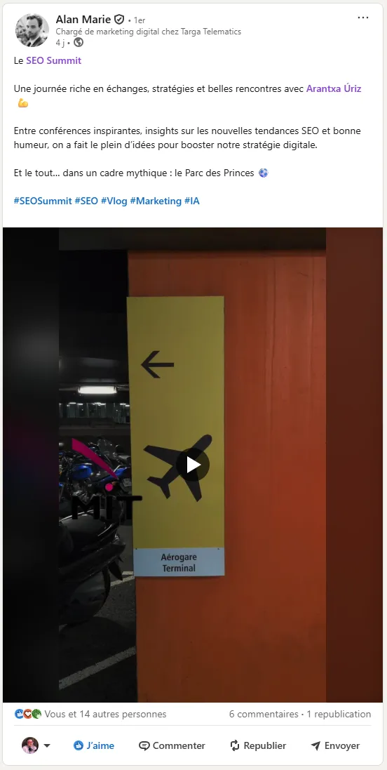 Témoignage de Alan MARIE