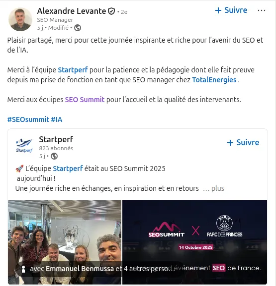 Témoignage de Alexandre LEVANTE