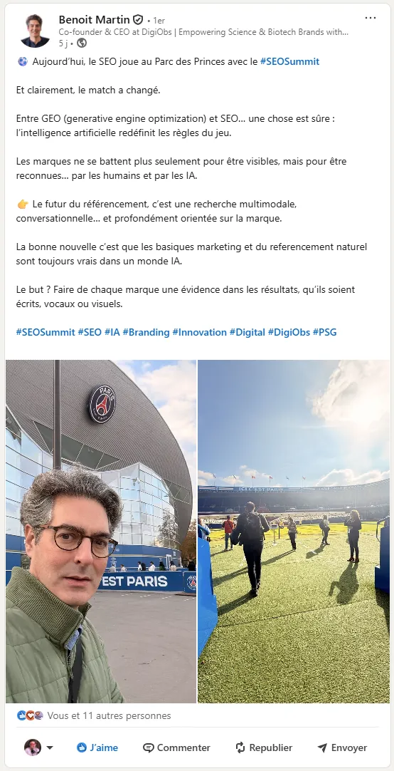 Témoignage de Benoit MARTIN