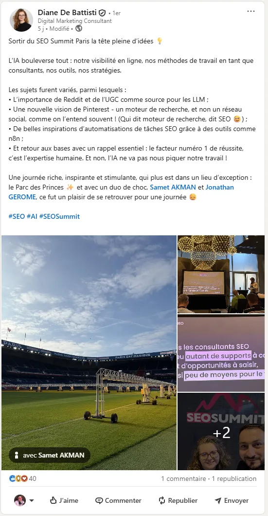 Témoignage de Diane DE BATTISTI