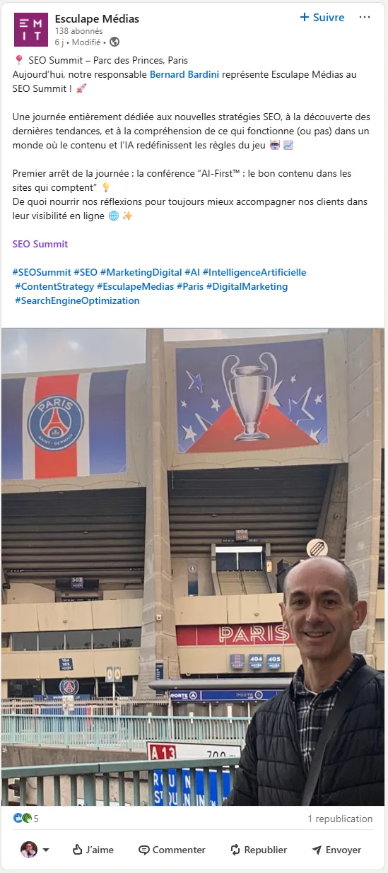 Témoignage de Esculape Médias null