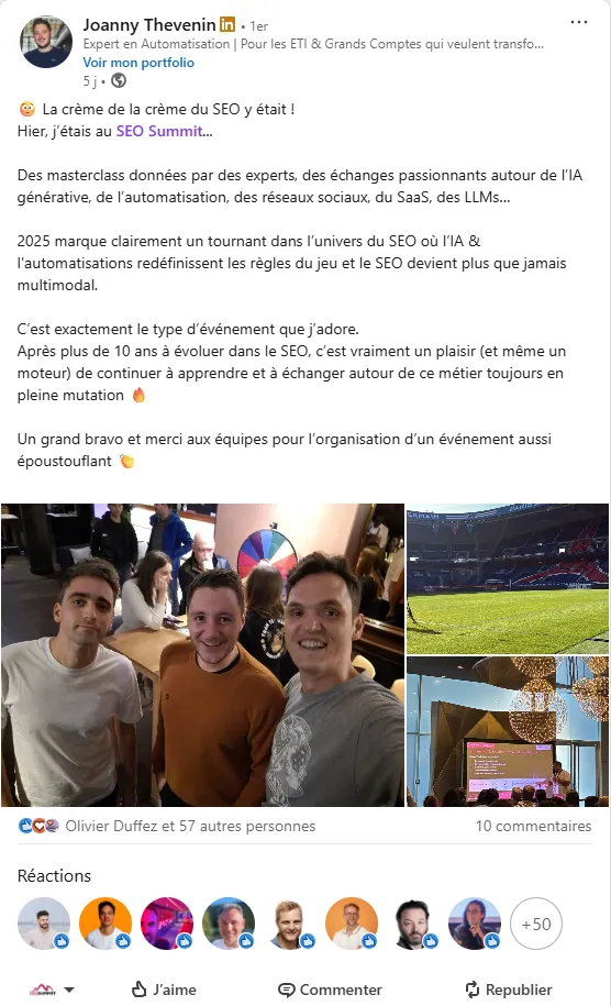 Témoignage de Joanny THEVENIN