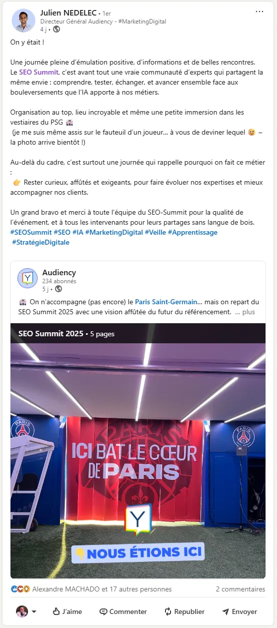 Témoignage de Julien NEDELEC