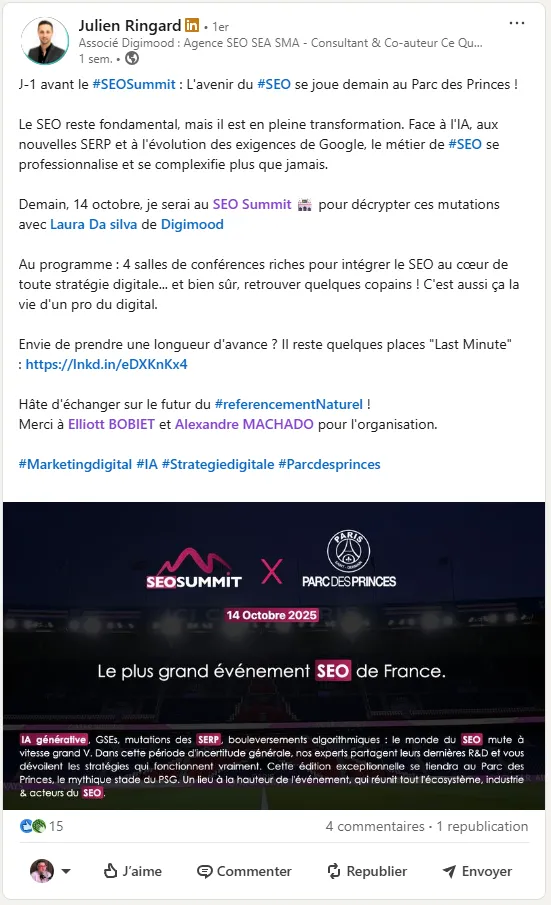 Témoignage de Julien RINGARD