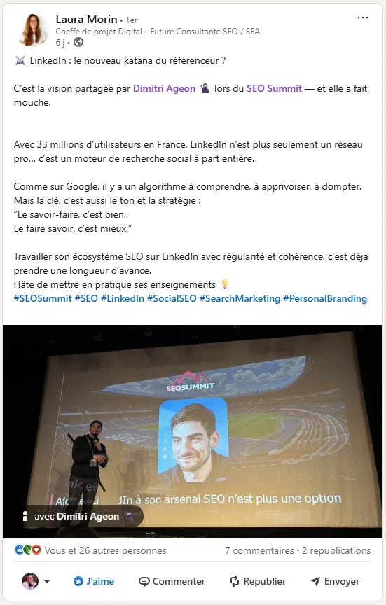 Témoignage de Laura MORIN