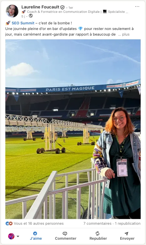 Témoignage de Laureline FOUCAULT