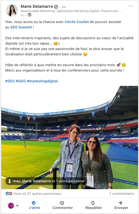 Témoignage de Marie DELAMARRE