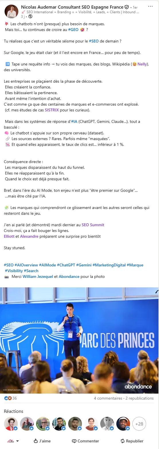 Témoignage de Nicolas AUDEMAR