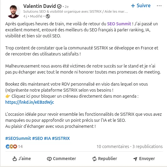 Témoignage de Valentin DAVID