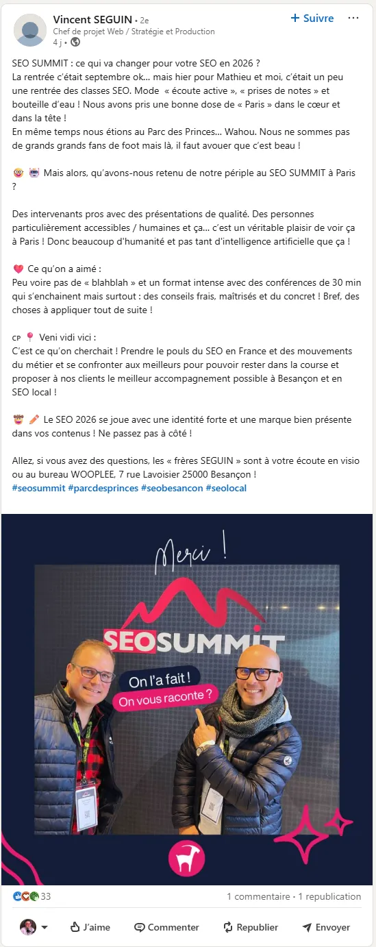 Témoignage de Vincent SEGUIN